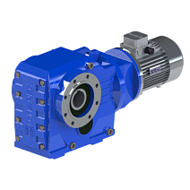 Мотор-редуктор коническо-цилиндрический KAZ-S127-40.19-22.39-7.5 (PAM160, 6P) sf= 4.61